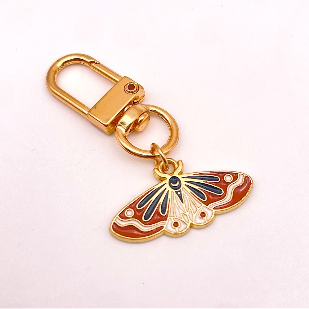 CELESTIAL BELLFLOWER | Moth Bag Charm | Keychain | Zipper Pull (Brand New!) 🥀✨